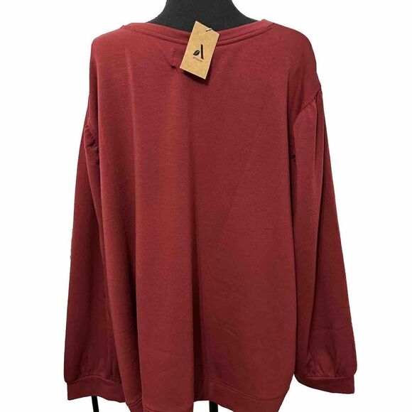 Amazon Burgundy Super Soft Sweatshirt Size 7X NWT - Picture 2 of 4